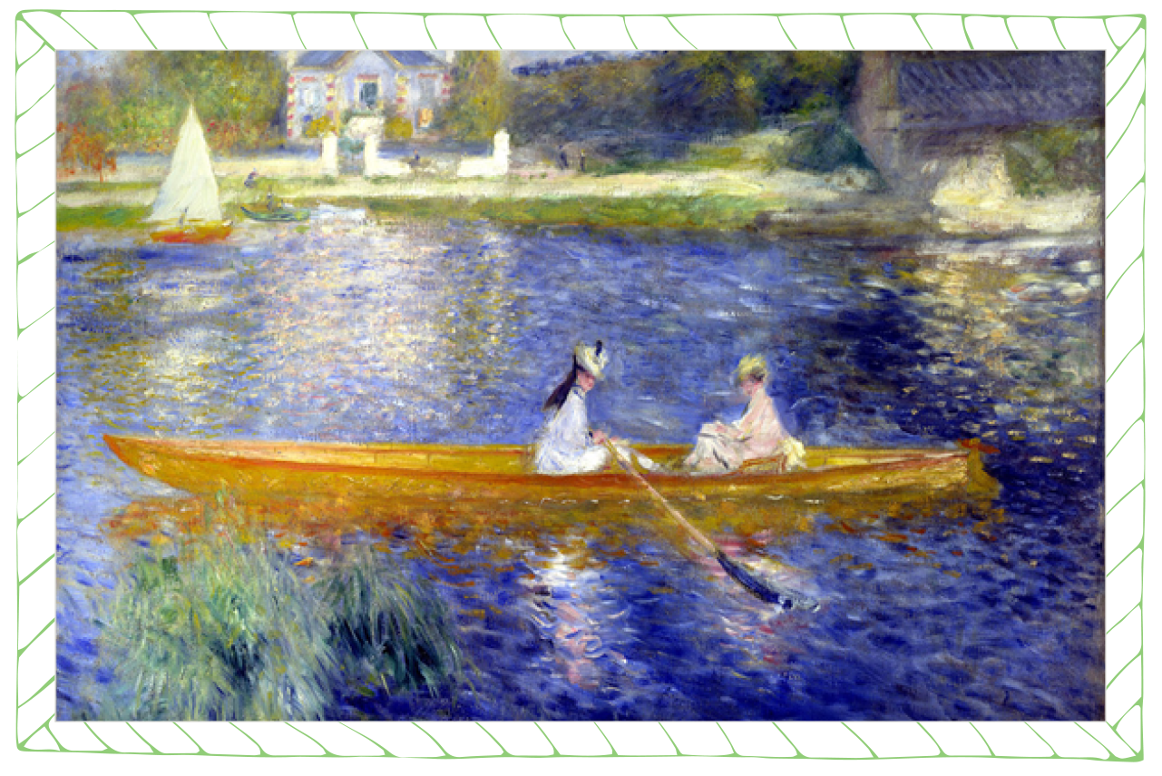 피에르 오귀스트 르누아르 (Pierre-Auguste Renoir, 1841년~1919년) <아스네르의 센강(보트)>